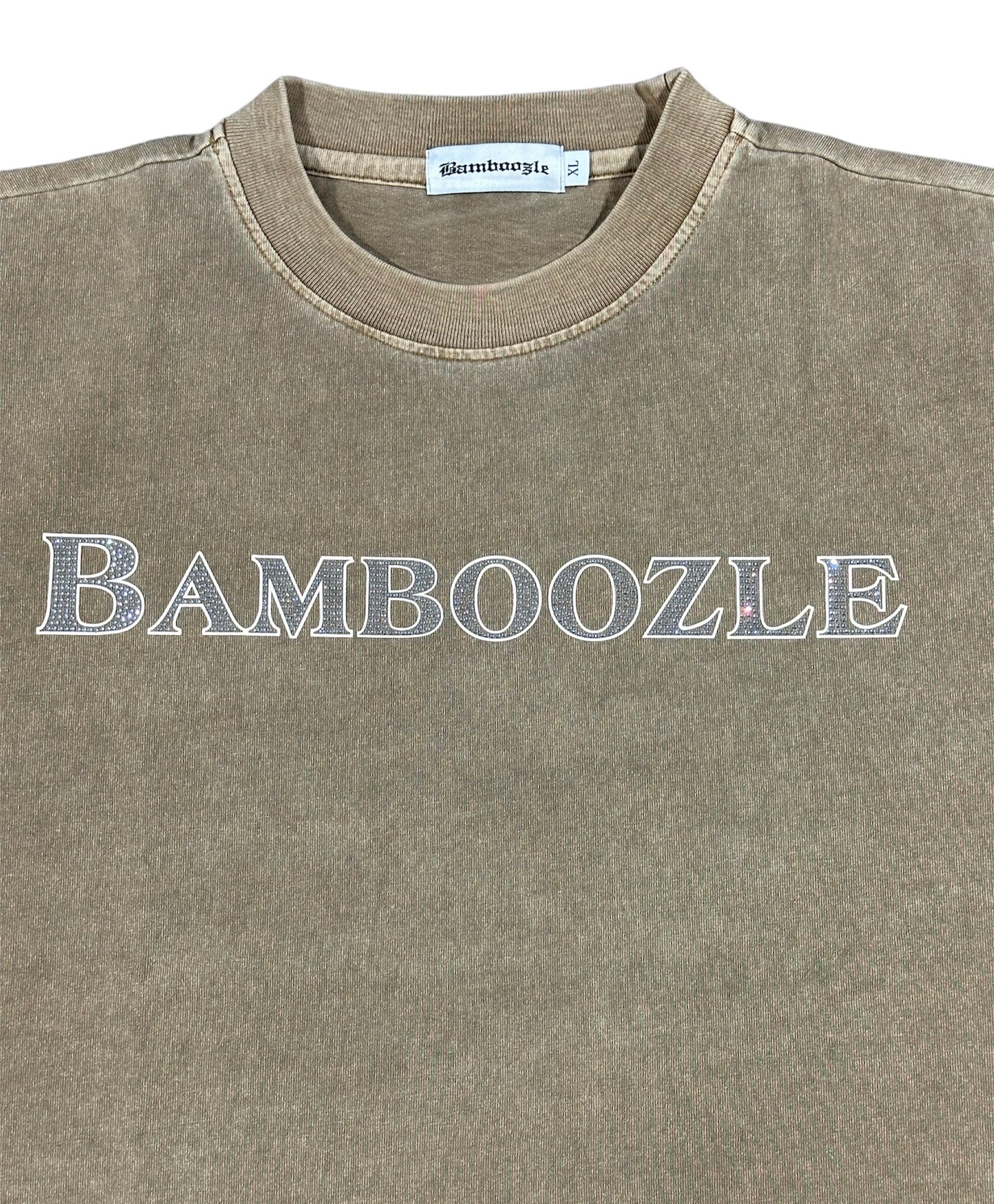 Bamboozle Rhinestone Tee (BROWN)