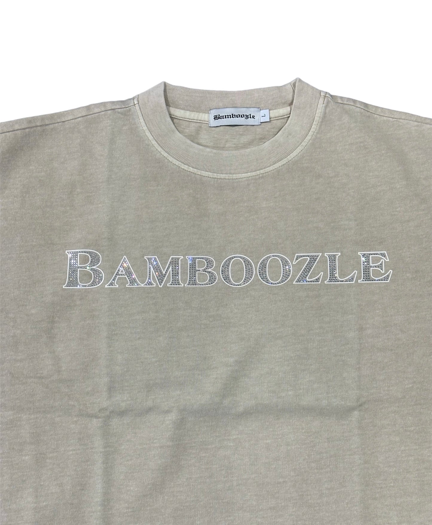 Bamboozle Rhinestone Tee (TAN)