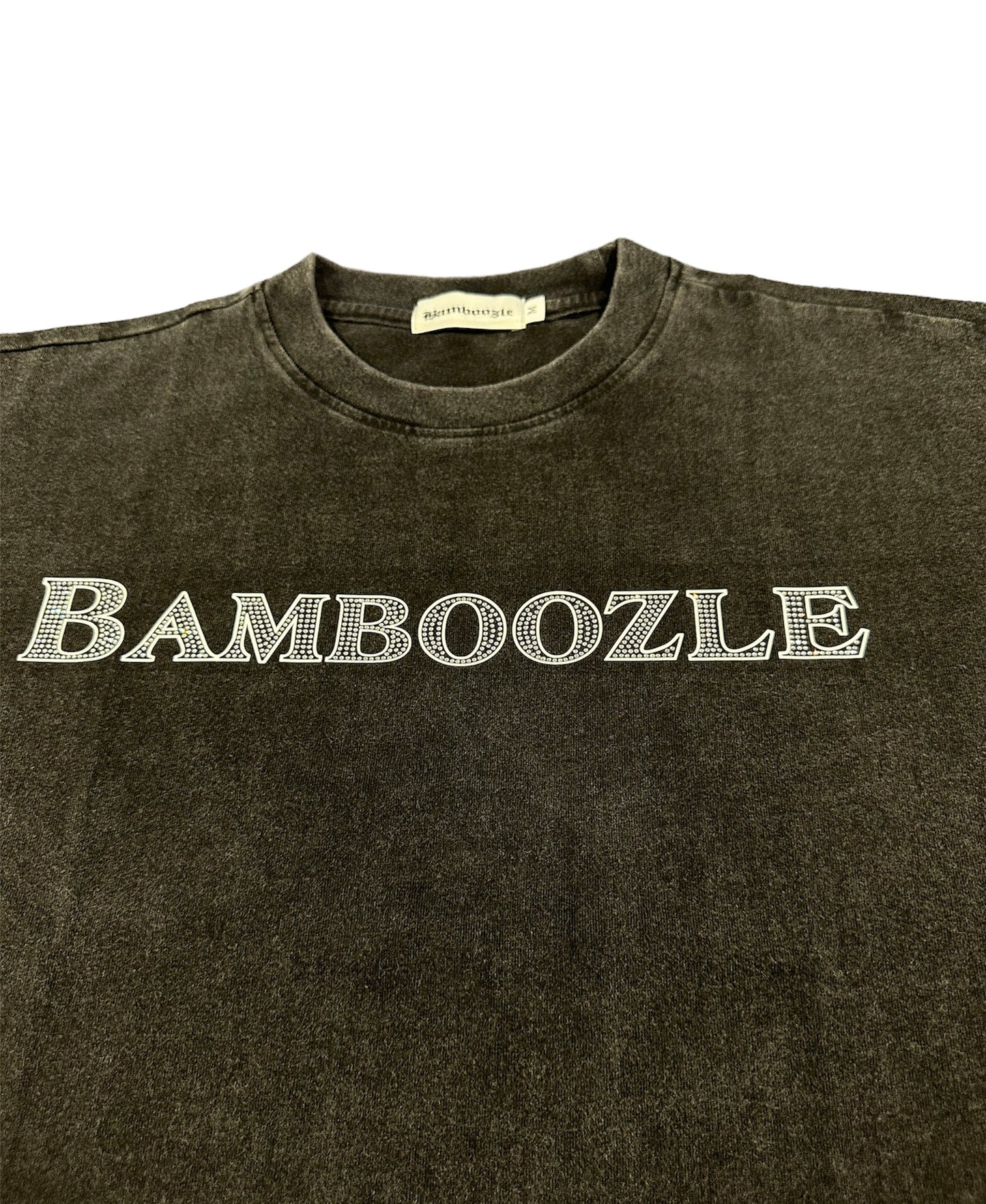 Bamboozle Rhinestone Tee (VINTAGE BLACK)